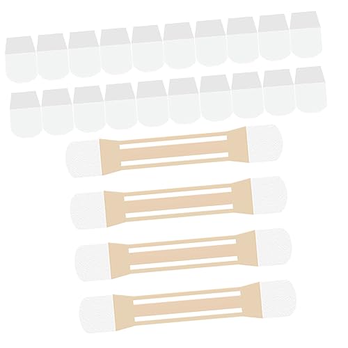 Mikinona 20 Stk Nackenlift-aufkleber Halslifting- -aufkleber Aufkleber Zum Anheben Des Halses Doppeltes Kinnband Face-lifting-tape Falten Elastisches Halsliftingband Gummi von Mikinona