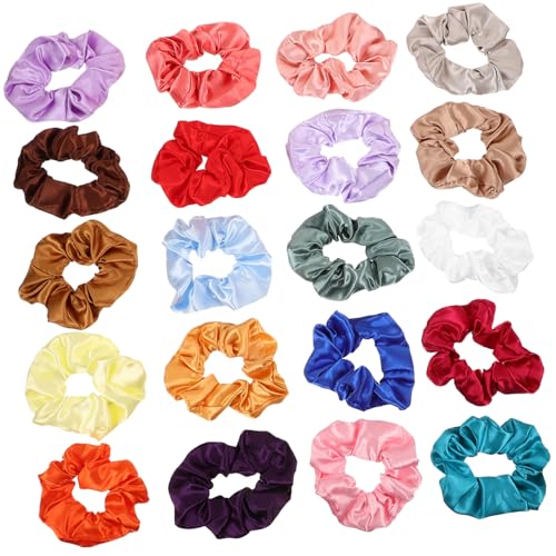 Mikinona Süßes Haargummi-set – 20-teiliges Elastisches Satin-haargummi Haar-accessoires Für Damen Haargummis Für Mädchen von Mikinona
