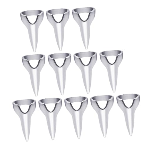 Mikinona 20 Stück Ring - Haar-Styling-Trennring klein Ring zum Flechten von Haaren Haarzubehör für Mädchen welliges Haar Fingerkamm Haartrennring Haarstyling-Zubehör Metall Silber von Mikinona