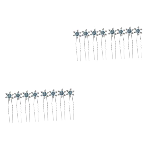 Mikinona 24stücke Wasserfall Design Haarnadeln Stilvolle Kopfdekoration Für Frauen Braut Und Besondere Anlässe Blau Elegante Und Einzigartige Haarschmuckaccessoires von Mikinona