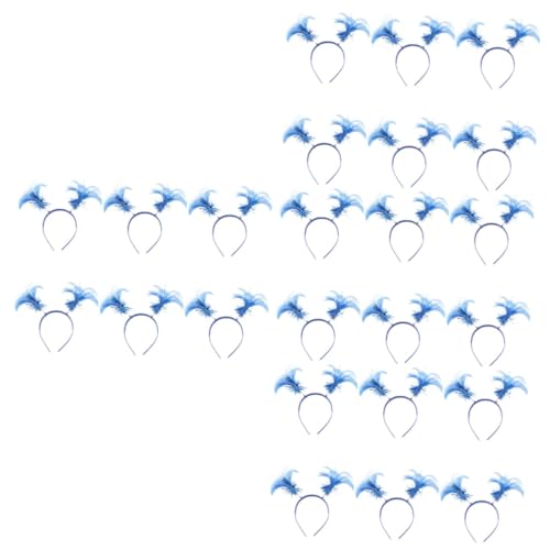 Mikinona 4 Sets Einzigartiges Design Pferdeschwänze Kopfbedeckung Haarband Bopper Zubehör Für Schultanzpartys 6 Stück * 4 von Mikinona