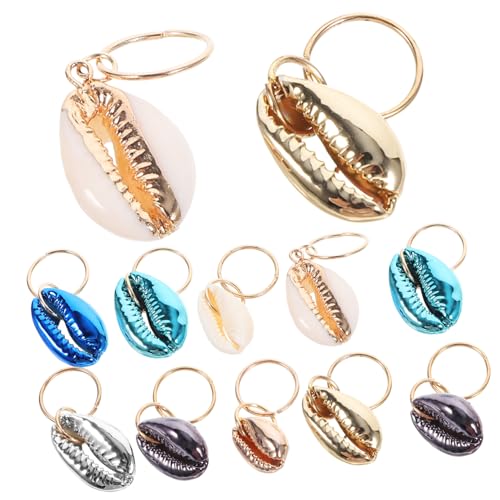 Mikinona 24stücke Muschel Haarschmuck Damen Zopfringe Zubehör Haar Manschetten Dekorationen Flechtaccessoires von Mikinona