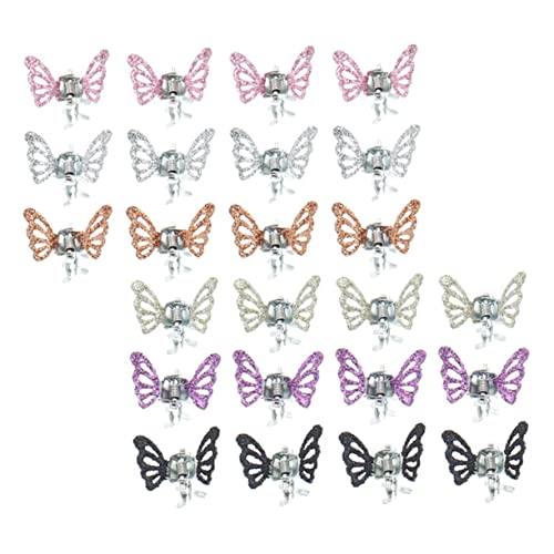 Mikinona 24stücke Mini Haarklammern Schmetterling Haarklemmen Für Junge Mädchen Lustige Rutschfeste Mit Einfachem Design Für Tägliche Frisuren von Mikinona
