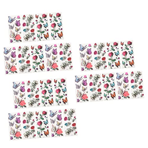Mikinona 3sets Realistische Aufkleber Mehrzweck-aufkleber Temporäre Für Frauen Männer 9 Blätter * 3 von Mikinona