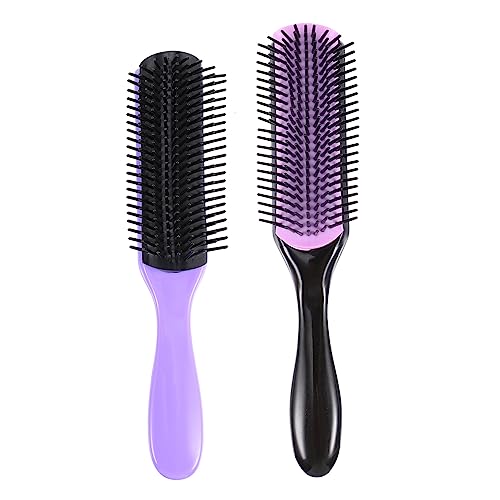 Mikinona Haarkamm-set Aus Abs-material Entwirrungs-massagebürste Entwirrer Für Nasses Und Trockenes Haar Weiche Borsten Für Frauen Männer Jungen Und Mädchen von Mikinona