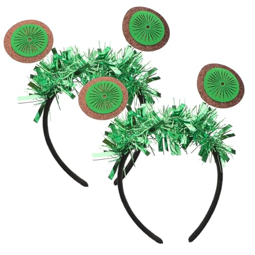 Mikinona 2St Kiwi-Stirnband grüne Haaraccessoires Haarpflegezubehör kinder haarschmuck party zubehör kinder Haar Klammern kostüme schöne Haartracht modischer Kopfschmuck einzigartig Hut von Mikinona