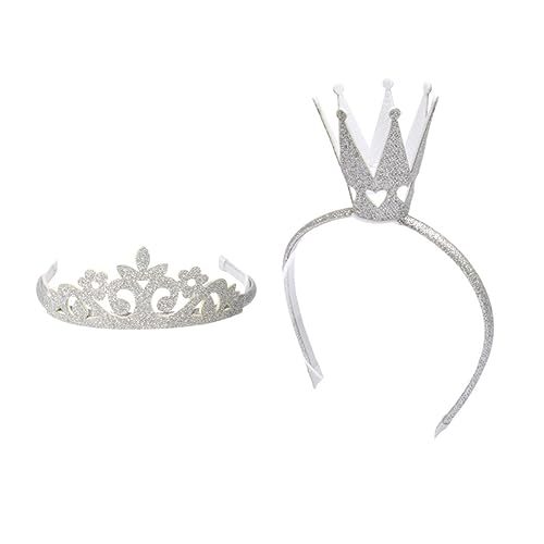 Mikinona 2St Party-Kopfschmuck Kinder-Tiara Krone Tiara Kamm kinder haarschmuck party zubehör kinder Party-Haarreifen Party-Kopfbedeckung dreidimensional Stirnband Pappus von Mikinona