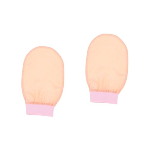Mikinona 2 Stücke Waschlappen Mitts Peeling Wäscher Bad Handschuhe für Frauen Weiche Peeling Handschuhe von Mikinona