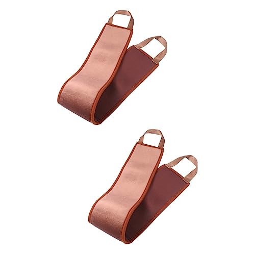 Mikinona 2 Stücke Zurück Für Bräunungsöl Bad Wäscher Streifen Handtuch Weiche Massage Nicht-fleckende Band Für Sunless von Mikinona