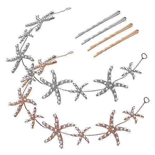 Mikinona Strass-stirnband in Meerestierform für Die Braut Set für Frauen Haarreifen Kopfbedeckung Clips von Mikinona