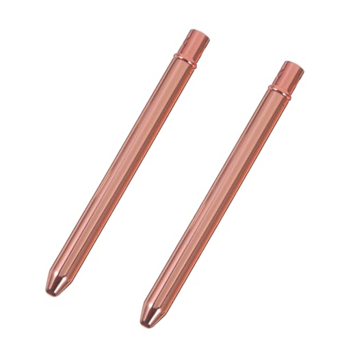 Mikinona 2St Wimpernbürstchen Wimpernapplikatorbürste Mascara-Stäbchen Wimpernbürste kosmetikpinsel Maskara Brauenbürste für Wimpern Augenbrauenbürste einzel Raketenkopf Roségold von Mikinona