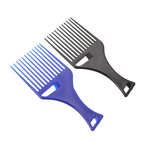 Mikinona 2 Stück Breite Zahnkämme Für Locken Herren Haarstyling Kämme Ölkamm Glatte Picks Mode Haarschmuck von Mikinona