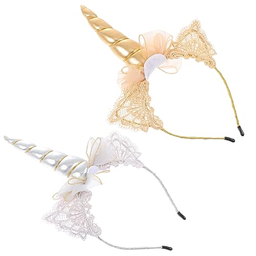 Mikinona 2pc Kinder Haarband Set Stirnbänder in Und Und Modische Haar Zubehör Für Mädchen Haar von Mikinona