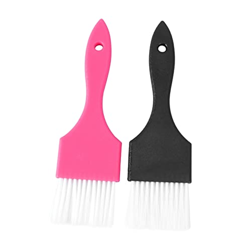 Mikinona 2St für Haarfärbemittel Salon-Haarfarbenpinsel breiter Haarfarbpinsel Kamm für Männer Haarfärbepinsel Salonfärbung Färbepinsel für den Friseursalon Haarfärbebürste Black von Mikinona