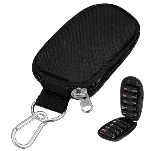 Mikinona 2stücke Flasche Für Ätherische Öle Schlüsselbund Tragetasche Mit Fächern Für Flaschen Robuste Tragbare Aufbewahrung Für Reisen Hause Schwarz Mikinona 2stücke Flasche Für Ätherische Öle Schlüsselbund Tragetasche Mit Fächern Für Flaschen Robuste Tragbare Aufbewahrung Für Reisen Hause Schwarz von Mikinona