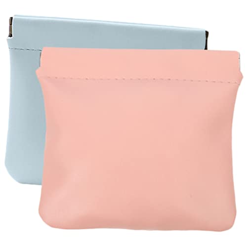 Mikinona Makeup Tasche 2St tragbare Kosmetiktasche Schminktasche für Damen Auto- Make-up-Taschen Mini-Kosmetiktasche für die Handtasche Lippenstifthalter tragen Schrapnell Geldbörse von Mikinona