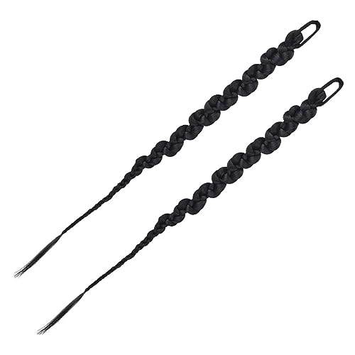 Mikinona 2stücke Pferdeschwanzverlängerung Geflochten Lange Für Frauen Mädchen Haarverlängerung Zopfstücke Synthetische Haar Verlängerung von Mikinona