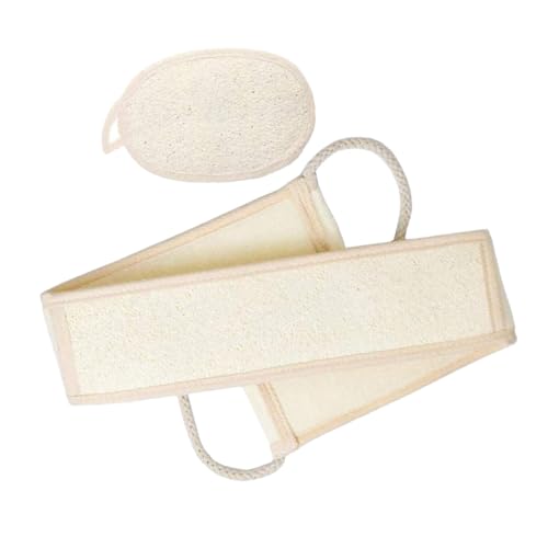 Mikinona 2Stücke Natürliche Loofah Rückenpeeling Handtuch Sanfte Reinigung Tiefenreinigung Für Empfindliche Haut Und Gesichtsreinigung Unisex Anwendung von Mikinona
