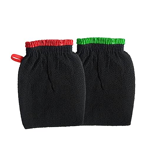 Mikinona 2stücke Pack Peeling-handschuhe Für Bad Und Dusche Schrubber-handschuhe Für Körperpeeling Geeignet Für Männer Und Frauen Zufällige Farbe von Mikinona