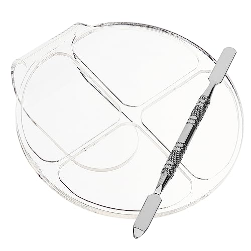 Mikinona 2sätze Make-up-mischpalette Mit Spachtel Für Farbmischungen Geeignet Für Nagellack Lidschatten Und Pigmente Einfach Zu Reinigen Verwenden von Mikinona