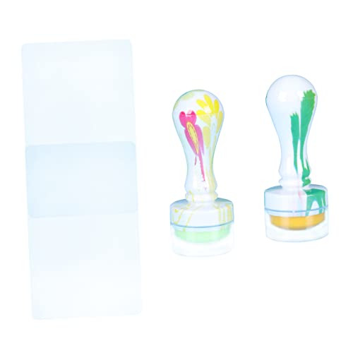 Mikinona 2sätze Nagel Stempelset Kompakter Maniküre-stempel Aus Hochwertigem Material Für Nailart-stempel Zubehör Einfach Zu Verwenden von Mikinona