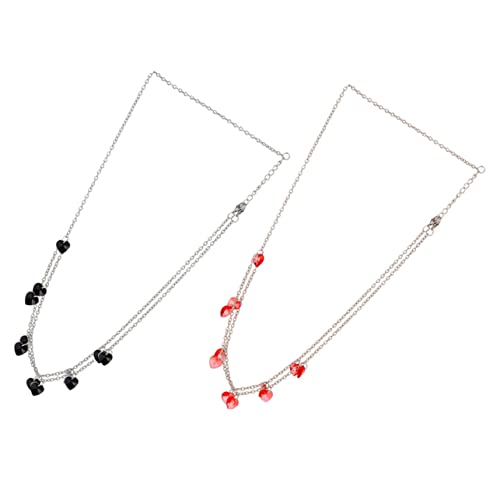 Mikinona 2stücke Kopfkette Damen Schmuck Anhänger Quaste Kopfschmuck Haar Zubehör Haarschmuck Kopfschmuck Kopf Kette von Mikinona