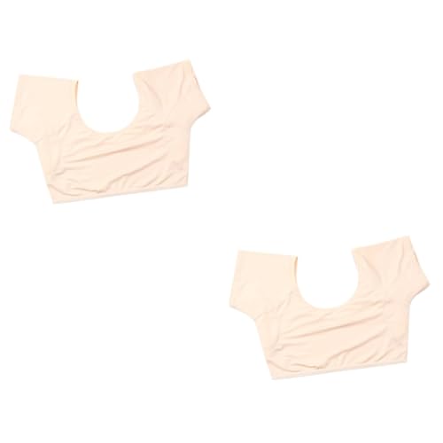 Mikinona 2st Schweißpads Unter Den Achseln Hemd Für Mädchen Damen Sommerblusen Kurzarmshirt Für Mädchen Damenwesten Unterwäsche Sommerhemden Damen Mann Achselhemd Weste Unterhemd Milchseide von Mikinona