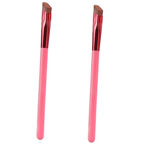 Mikinona 2stücke Augenbrauenpinsel Für Damen Make-up Professionelle Kosmetikpinsel Mit Abgewinkeltem Design Für Augenbrauenformung Und Lidschattenapplikation Langlebig Und Praktisch Für Zuh von Mikinona