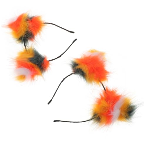 Mikinona 2stücke Haarbänder Mit Ohren Aus Fuchsohr-design Dekorative Kopfbedeckung Für Partys Festival-requisiten von Mikinona