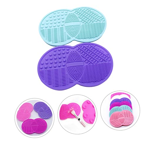 Mikinona 2stücke Handheld Reinigung Pad Für Make-up Pinsel Angesaugt Matte Tiefenreinigung Öl Und Verunreinigungen Entferner Hochwertiges Silikon von Mikinona