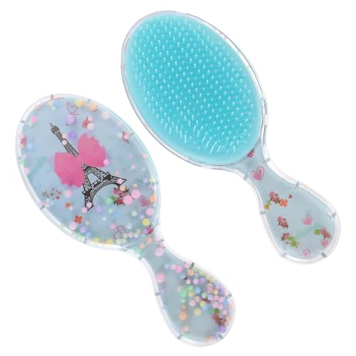 Mikinona 2stücke Kinderhaarbürste Mit Weichen Borsten Tragbare Entwirrer-bürste Für Lockiges Und Dickes Haar Geeignet Für Kleinkinder Und Kleine Mädchen Reise-haarbürste Für Hause von Mikinona