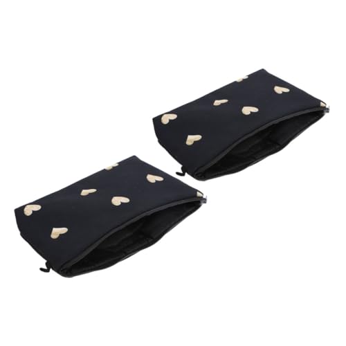 Mikinona 2stücke Kleine Kosmetiktasche Für Handtasche Reißverschlusstasche Makeup-Beutel Toilettenartikel-Organizer Geeignet Für Schule Und Reisen von Mikinona