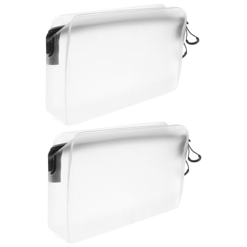Mikinona 2stücke Kosmetik Reisetasche Mit Reißverschluss Große Make-up Organizer Tasche Tragbarer Kulturbeutel Für Damen Aufbewahrungstasche Aus TPU-Material Für Reisen Und Alltag Mikinona 2stücke Kosmetik Reisetasche Mit Reißverschluss Große Make-up Organizer Tasche Tragbarer Kulturbeutel Für Damen Aufbewahrungstasche Aus TPU-Material Für Reisen Und Alltag von Mikinona