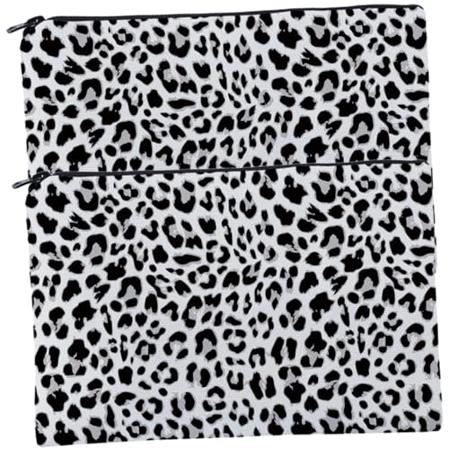 Mikinona 2stücke Leopard Kosmetiktasche Praktische Reise Make-up Tasche Für Toilettenartikel Schmuck Und Stilvolles Aufbewahrungstaschen-Design Für Damen von Mikinona