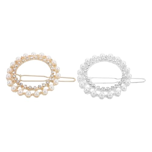 Mikinona 2stücke Metallene Haarspangen Mit Strasssteinen Geometrisches Runde Design Für Mädchen Und Teenager Party Hochzeit Frisur Accessoires Mikinona 2stücke Metallene Haarspangen Mit Strasssteinen Geometrisches Runde Design Für Mädchen Und Teenager Party Hochzeit Frisur Accessoires von Mikinona