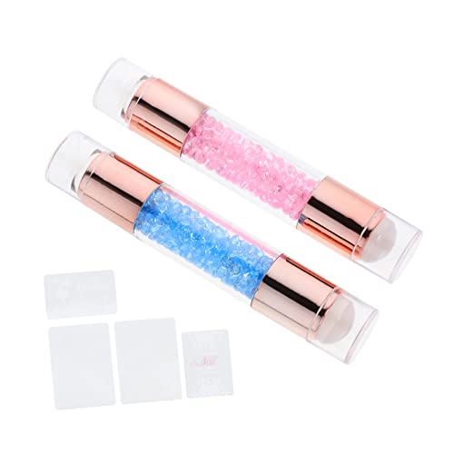 Mikinona 2stücke Nagel Stamper Diy Mit Dual Head Stempel Für Maniküre Nail Art Werkzeug Für Einfache Anwendung Und Mustererstellung von Mikinona