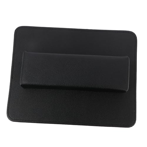 Mikinona 2stücke Nagelkissen Handauflage Leder Maniküre Matte Für Salon Nail Art Tragbar Waschbar Für Damen Und Nageldesigner von Mikinona