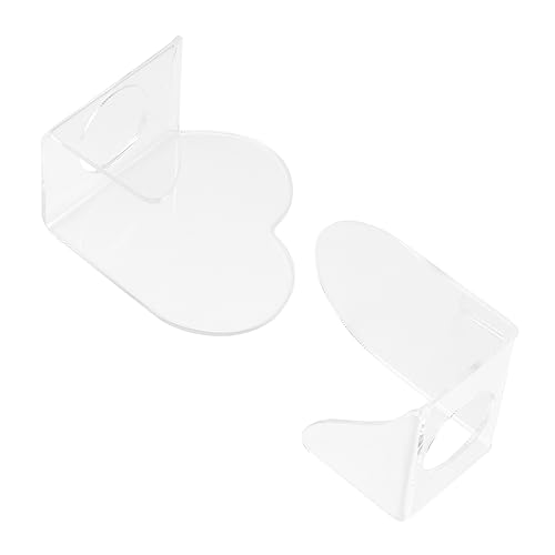 Mikinona 2stücke Transparent Make-up Paletten Gerät Für Foundation Lidschatten Cremes Pulver Ergonomische Make-up-handpaletten Zum Mischen Von Farben Leicht Abwischbar Und Tragbar von Mikinona