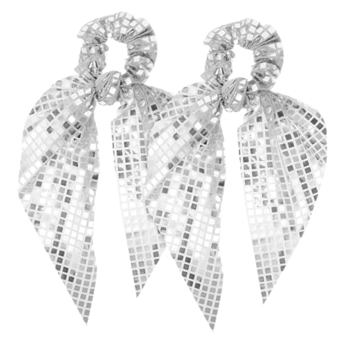 Mikinona 2stücke -haargummis Mit Schleifenband Und Pailletten Trendige Haarschmuck Für Mädchen Für Pferdeschwanz Und Besondere Anlässe Glänzende Haaraccessoires Mikinona 2stücke -haargummis Mit Schleifenband Und Pailletten Trendige Haarschmuck Für Mädchen Für Pferdeschwanz Und Besondere Anlässe Glänzende Haaraccessoires von Mikinona