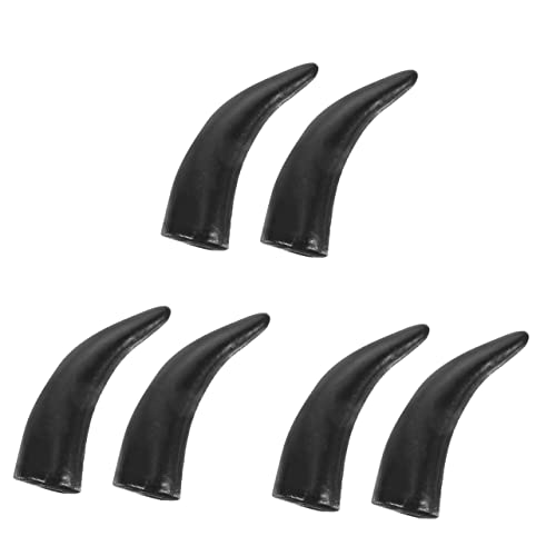 Mikinona 3paare Imitation Ox Horns Headband Für Halloween Stierhörner Kostümzubehör Schwarz Für Karneval Und Partys von Mikinona
