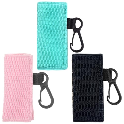 Mikinona 3 Stck. lippenbalsam Fall Lippenstifthalter Schlüsselbund Lipgloss-Halter-Schlüsselanhänger Lipgloss Beutel Lipgloss-Hülle Lippenstift-Ärmel Polyester von Mikinona