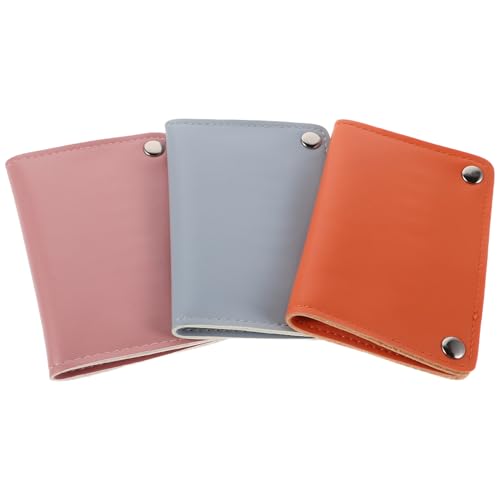 Mikinona 3 Stück Aufbewahrungstasche für Nagelkunstwerkzeuge Bohrerhalterkoffer Speicherung von Manikürewerkzeug Etui für Nagelbits Nail-Kit-Taschen-Organizer-Etui Bithalteretui Metall von Mikinona