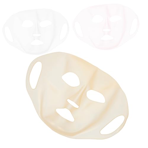 Mikinona 3 Stück Feste Abdeckung Der Gesichtsmaske Völlig Gesichts- Wiederverwendbare Gesichtsabdeckung Silikon-gesichtsmaske Wiederverwendbar Silikon-gesichtsmaskenüberzüge Kieselgel Mikinona 3 Stück Feste Abdeckung Der Gesichtsmaske Völlig Gesichts- Wiederverwendbare Gesichtsabdeckung Silikon-gesichtsmaske Wiederverwendbar Silikon-gesichtsmaskenüberzüge Kieselgel von Mikinona