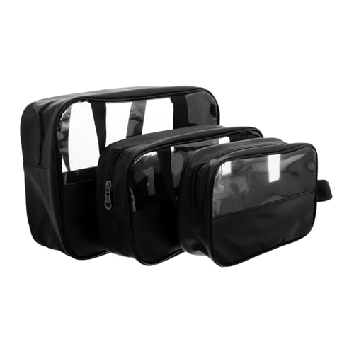 Mikinona 3 Stück Großes Teiliges Kulturbeutel Set mit Reißverschluss Handlich Transparente Kosmetiktasche für Damen und Reisen Portable Make Up Tasche mit Großer Kapazität für Zuhause und Mikinona 3 Stück Großes Teiliges Kulturbeutel Set mit Reißverschluss Handlich Transparente Kosmetiktasche für Damen und Reisen Portable Make Up Tasche mit Großer Kapazität für Zuhause und von Mikinona