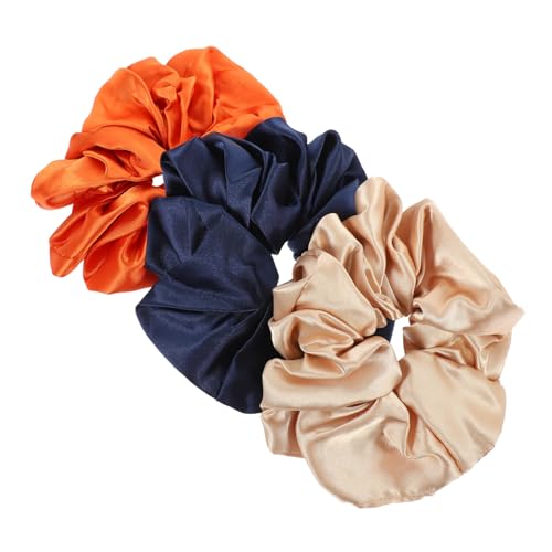 Mikinona 3stücke Oversized Haargummis Satin-haarschmuck Für Damen Haaraccessoires Für Pferdeschwanz Dutt Und Half-up Frisuren Komfortabel Und Vielseitig von Mikinona