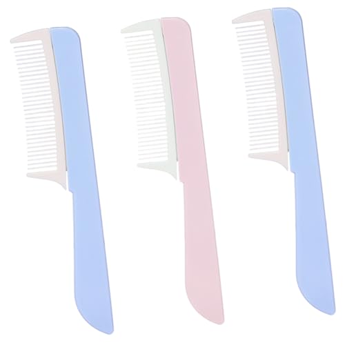 Mikinona 3stücke Teiliges Breitzahn-haarstylingkamm Für Lockiges Haar Robuster Tragbarer Kamm Für Männer Und Frauen Für Haartypen Vielseitig Einsetzbar von Mikinona