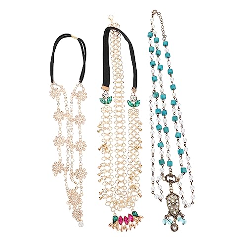 Mikinona 3stücke Kopfbands Mit Kristallanhänger Für Frauen Schickes Stirnband-dekor Leichtes Haarschmuck-accessoire Für Hochzeit Und Alltag von Mikinona