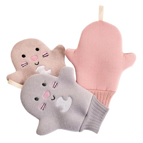 Mikinona 3 Stück Cartoon Peelinghandschuhe Wiederverwendbare Bademassagehandschuhe Für Effektives Hautpeeling Unisex Für Kinder Und Erwachsene Für Entspannende Duschen Und Wellness Mikinona 3 Stück Cartoon Peelinghandschuhe Wiederverwendbare Bademassagehandschuhe Für Effektives Hautpeeling Unisex Für Kinder Und Erwachsene Für Entspannende Duschen Und Wellness von Mikinona