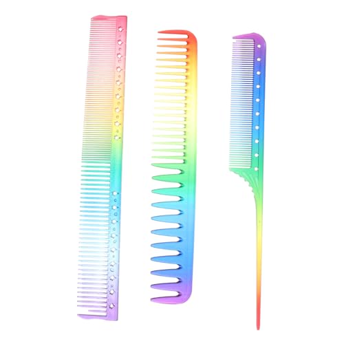 Mikinona 3 Stück Professioneller Friseurkamm Antistatischer Haarkamm Für Männer Und Frauen Tragbarer Haarkamm Für Friseursalons Zum Haarschneiden Und Styling Kamm Zubehör Für Glattes von Mikinona