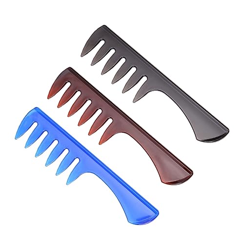 Mikinona 3 Stücke Teiliges Herren Haarkämme mit Zähnen Professioneller Friseurkamm für Hairstyling und Haarspray Organisator für Heimgebrauch und Friseursalons von Mikinona